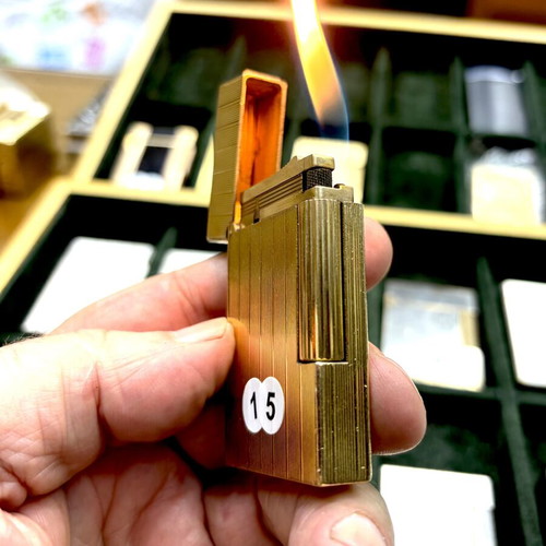 DuPont N15 gold lighter used, vintage