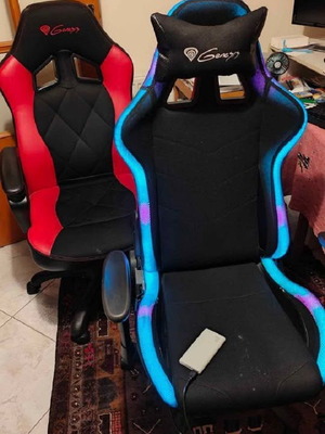 Καρέκλες gaming Genesis Nitro 330 και Trit 500 σαν καινούργιες με RGB φωτισμό