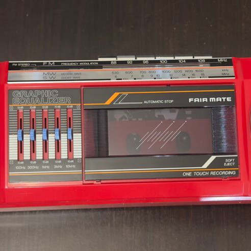 Radio cassette player new with battery and 220V power