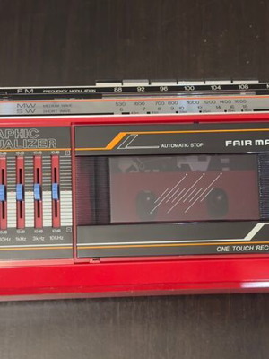Radio cassette player new with battery and 220V power