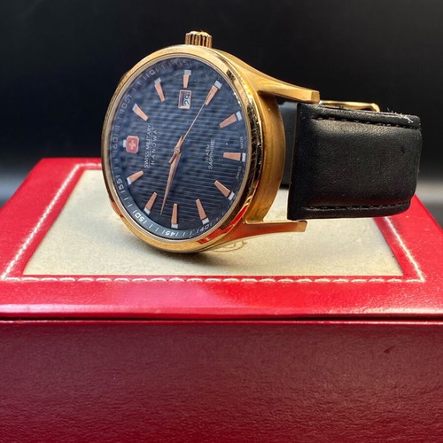 Swiss Military Hanowa Navalus watch like new, men's, black and gold