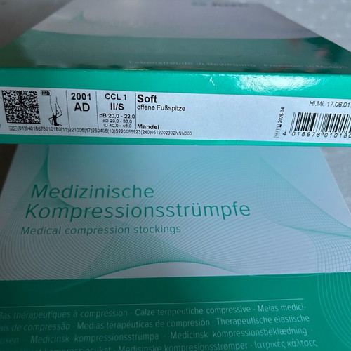 Juzo medical socks for phlebitis, two pairs, like new