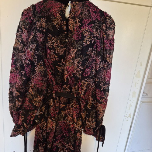 Attrattivo floral dress large with wide sleeves and belt new