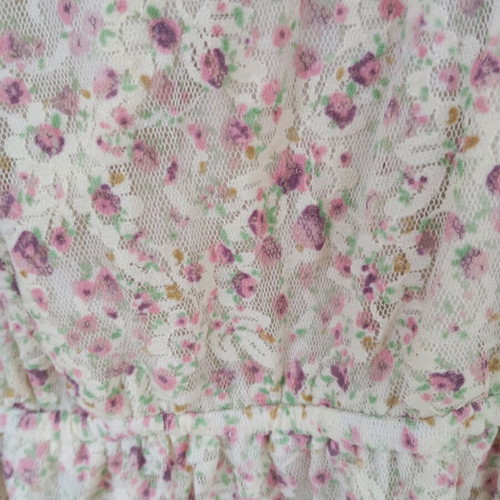 Bershka floral dress like new, size S, beige pink