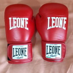 Leone Boxing Gloves Red 10oz like new