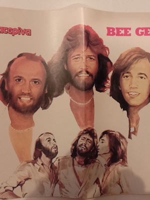 Sofia Aliberti & Bee Gees poster like new, double-sided