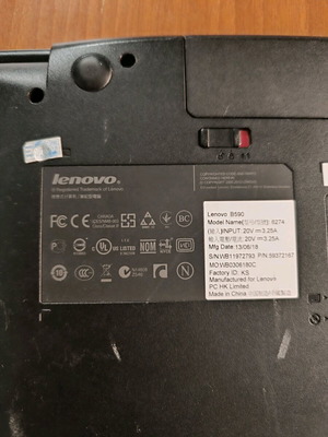 Lenovo laptop B590 μεταχειρισμένο σε καλή κατάσταση με 8GB μνήμη