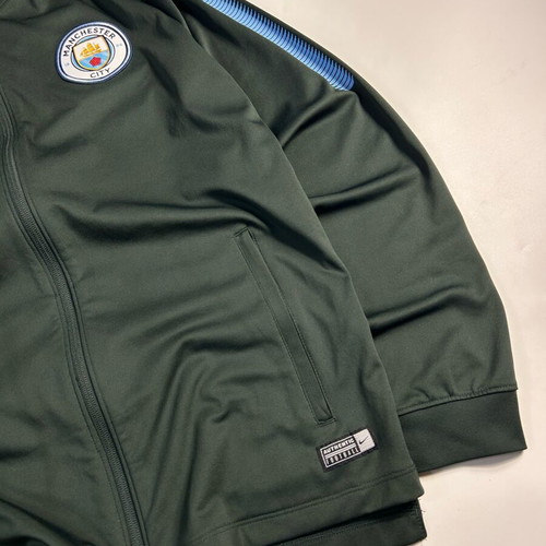 Nike Vintage Y2K Manchester City 2017-2018 Dark Green Training Jacket full zip like new