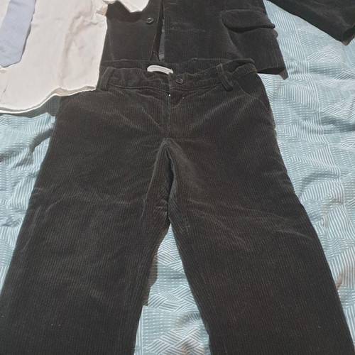 Corduroy suit, mandarino pants, shirt, tie. 4 years old, height 104cm