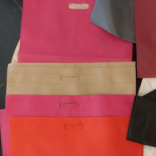 Fabric Tote Bags Set of 10 like new, assorted colors and sizes