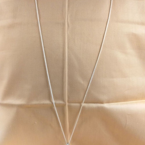 Necklace with glass teardrop