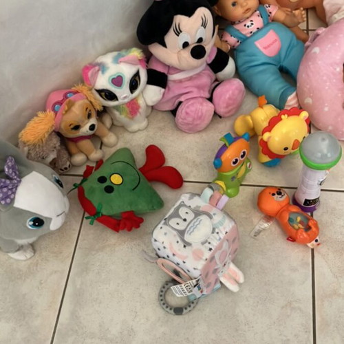Mega Pack of Baby Toys and Stuffed Animals used, Fisher-Price, Mothercare, Nenuco