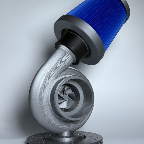 Turbo lamp 50 cm height new