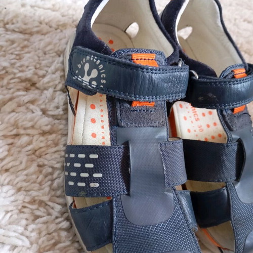 Biomecanics casual sandals used, size 30, blue and orange