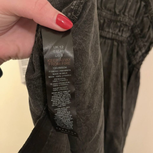 Topshop mini dress new, size L 40, grey