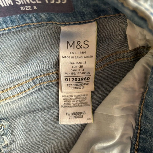 Marks & Spencer women's bermuda shorts used, blue, size S