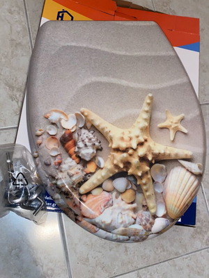 Toilet bowl seat cover new with starfish design