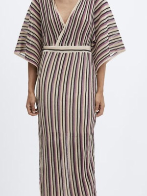 Mango lurex dress new, pink, size L