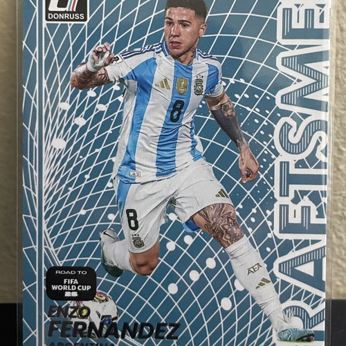 2025-26 Panini Donruss Road to World Cup Insert Enzo Fernandez Craftsmen card like new