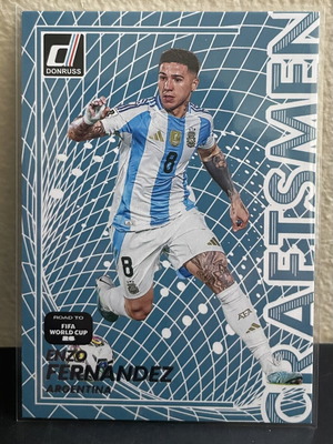 2025-26 Panini Donruss Road to World Cup Insert Enzo Fernandez Craftsmen card like new