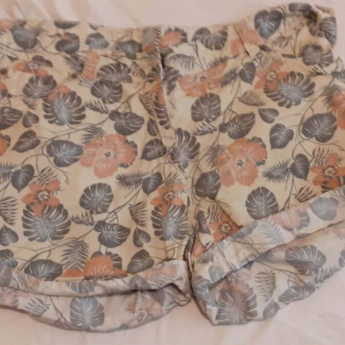 Up Fashion women's cotton shorts like new, tropical pattern, EU 44 L-XL