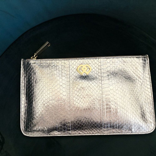 Dsquared2 silver clutch bag like new
