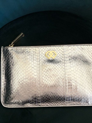 Dsquared2 silver clutch bag like new