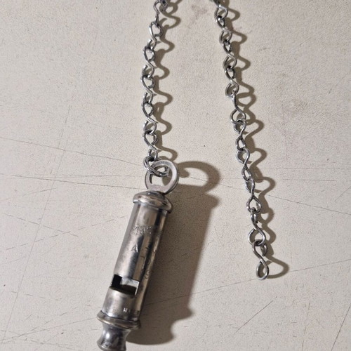 Police Whistle 1977 like new, metal