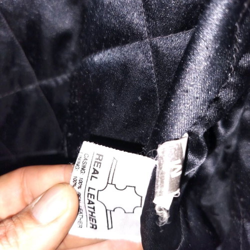 Vainas Leather leather jacket size Large black like new
