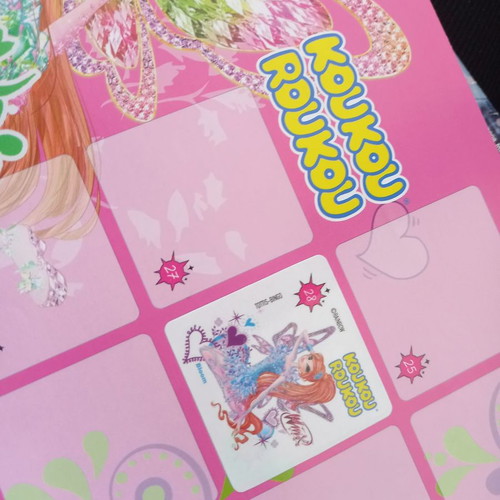 Koukouroukou Winx Club album used with stickers
