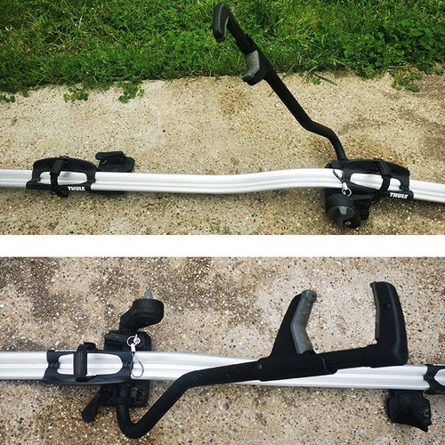 Thule ProRide 591 bicycle rack used for car