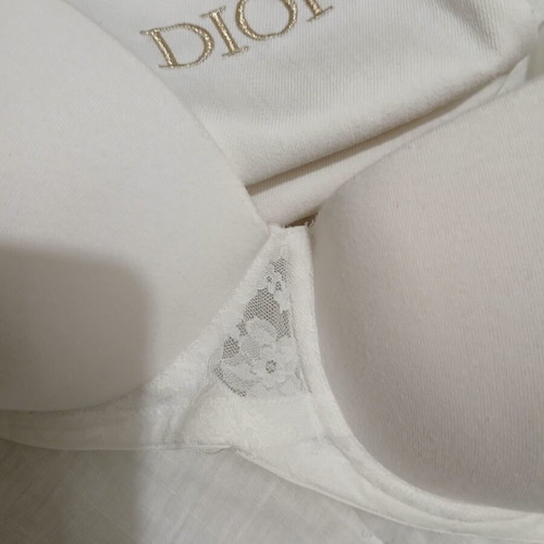 White bustier bra 85D with lace