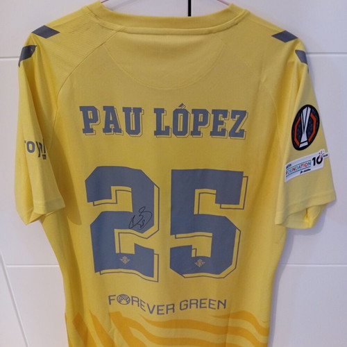 Real Betis FC Pau Lopez Match Worn Jersey XL Like New