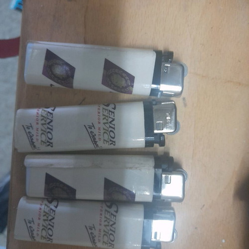 Collectible lighters used, set of 4