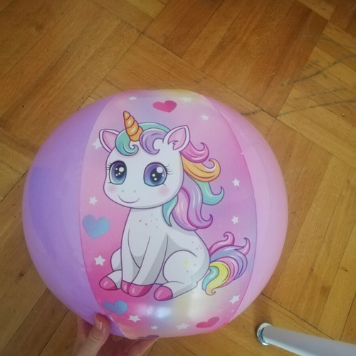 Unicorn beach ball like new, 108-109 cm, water resistant