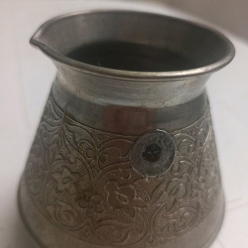 Decorative cezve used with embossed design