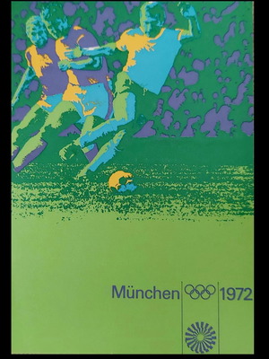 Munich 1972 Olympic Games official cards used, set of 2