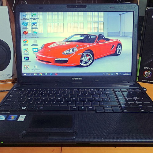 Toshiba Satellite C660 laptop used, Intel Pentium, 4GB RAM, 500GB HDD, Windows 10