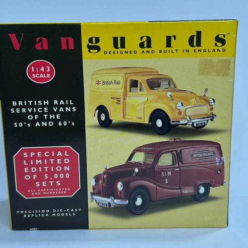 Lledo Vanguards 1996 Set Austin A40 Van 50's & Morris Minor 60's New