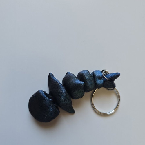 3D Printed Keychain Articulated Whale like new