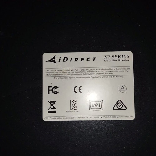 iDirect X7 Satellite Router