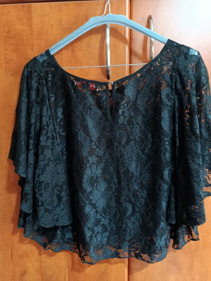 Lace black blouse new
