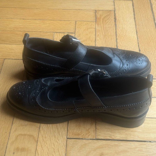 Mary Jane leather shoes ASOS black like new