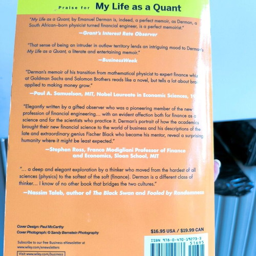 My Life as a Quant book like new in English