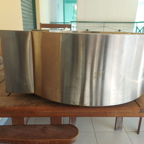 Inox round modern extractor hood like new