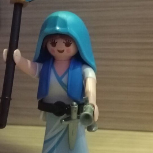 Playmobil Woman Revolution 1821 like new, holding flag
