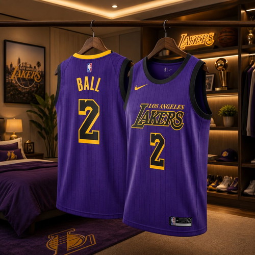 Nike Los Angeles Lakers NBA Swingman Jersey Lonzo Ball sealed