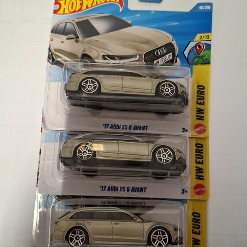 Audi '17 RS 6 Avant toy cars new, set of 3