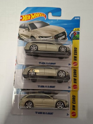 Audi '17 RS 6 Avant toy cars new, set of 3