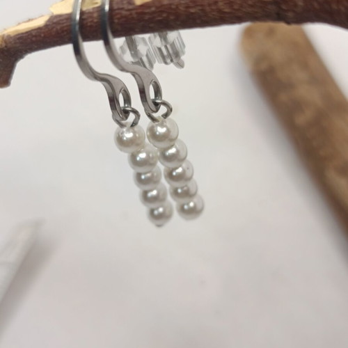 Earrings with Natural Pearls made of Stainless Steel new